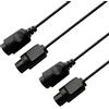 tesha 1,8 m/1.8 m N64 Hooke cavo di estensione per N64 controller Nintendo 64 console di gioco nero Black-2pack 6 feet