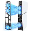 Generic Ventola di raffreddamento PS5 Slim Cooling Fan, sistema di raffreddamento ad alta velocità 5000RPM Ventola di raffreddamento con luce LED l'accesso al gioco di per Playstation 5 Slim