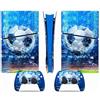 LNMLRBXEXZ Compatibile Con Adesivi Skin Per PS5 Slim Skin Disc Edition & Per Digital Console Controller Vinyl Cover Skins Wraps Scratch Resistant Compatible 61303 Avvolgimento(Disc Version)