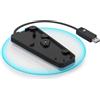AARONMEI Supporto verticale RGB per PS5 e PS5 Slim, supporto base con illuminazione regolabile, accessori PS5 con viti e cavo USB (per versione digitale/disco)