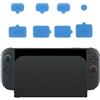 Generico 8-piece Spina della polvere adatto per Switch 2 Console di gioco Spina della polvere Set USB Silicone antipolvere Coperchio di protezione Accessori del gioco (Blue)