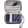 Generico Borsa da trasporto per console di gioco portatile per R36S R35S RG353V RG35XX Plus RGB20S Borsa da viaggio rigida portatile Borsa protettiva Borsa da gioco Accessori per videogiochi (Nero Grigio)