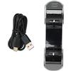CHEOTIME Stazione di ricarica per controller PS 5, base di ricarica rapida di ricambio con indicatore LED e tappetino antiscivolo per supporto dock PS 5.