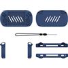 Generico Custodia protettiva in silicone console di gioco per ANBERNIC RG40XX H Custodia morbida antigraffio a prova di polvere per la custodia della console di gioco (Blu)