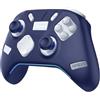 Generico Custodia protettiva in silicone per Flydigi APEX 5 Console di gioco morbido antiurto copertura con texture antiscivolo, include 4 copri-levette analogiche (Blu)