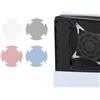 Generic 2pcs Filtro antipolvere della ventola di raffreddamento Copertura antipolvere a rete per PlayStation 5 Slim Prese d'aria di raffreddamento Copertura antipolvere Protezione antipolvere (Grigio)
