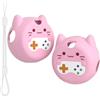 Generico Custodia per Punirunes 4th, custodia protettiva in silicone per console, cover protettiva impermeabile e resistente alle cadute (Rosa)