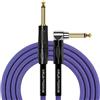 KIRLIN Cable IWB-202BFGL-20/RO - Cavo per strumenti, dritto su spina ad angolo retto da 1/4, Premium Plus, rivestimento in tessuto tweed blu reale