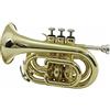 Dimavery TP-300 - Tromba tascabile in Si bemolle, Oro