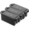 YARNOW Custodia per Batteria 9v per Chitarra e Basso, 3 Pezzi con Sponge in Plastica, Facile Installazione e Sostituzione Batteria, Accessori per Strumenti Musicali