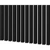 MEBANO. 12 Pannelli Acustici da Parete Effetto Legno 240 x 3 cm Nero Doghe in MDF Rivestimento Pareti Pannelli Decorativi per Soggiorno Soffitto e Muro