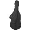 rockible Borsa per violoncello in tessuto Oxford Borsa per il trasporto del violoncello Imbottita Antipolvere Tasche multiple Custodia per strumenti musicali, 3 a 4