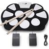 Agatige Batteria Elettronica, Batteria Arrotolabile Batteria Elettrica Portatile a 9 Pad con Bastoncini e Pedale e Cavo USB per Bambini, Studenti, Principianti, Appassionati