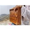 Amilav Collections Shruti Box da 30,5 cm con 13 note Tuned 432 Hertz Borsa imbottita realizzata in legno di teak, BK4555555555555