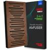 Addictive Sound AbFuser Pannello Acustico Ibrido - Diffusore Legno di Faggio & Assorbitore Bassi - Banda Larga 100-9300 Hz - Prodotto UE CNC - Parete/Soffitto - Garanzia 36 Mesi - Marrone
