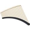 LJERFSW Pan Pipes Flauto Di Pan A 18 Canne Con Accordatura A C. Flauto Di Pan Curvo Di Livello Prestazionale Professionale Per Principianti(A,18)