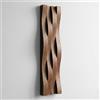 Lenacustica Pannelli acustici Movie effetto legno Diffusore e Fonoassorbente 100x20x7cm (Noce chiaro)