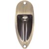 CDQL Piastra Presa Jack Ingresso Uscita Chitarra Stile Barca, Parti di Ricambio per Chitarra Elettrica Colore Bronzo 6,35 Mm con Viti per Jack Fender Strat Stratocaster (GT47 Scarico