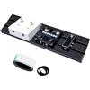 Generico Pedalboard per Chitarra in Metallo | Pedalboard Effetti Compatto e | Accessori Strumentali Robusti Per Appassionati Adulti Professionisti Performance Migliorata