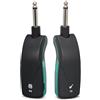 Feegow Sistema per chitarra wireless da 2,4 GHz con trasmettitore ricaricabile, portata 50 m, batteria da 12 ore, ricarica di tipo C, per basso e strumenti elettrici (uno a uno)