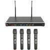 Chord NU4-H | Sistema microfonico wireless Quad UHF | 4 x palmare