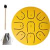 Generic Tambour de Pluie per Giardino Esterno, 10,2 cm, 9 Note, Tamburo di Lingua in Acciaio Chakra, Campanella Impermeabile per Meditazione, Tamburo di Pluie per Strumento da Giardino, Strumenti Musicali per