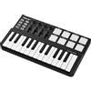 COMETX Tastiera MIDI Panda mini portatile Mini tastiera USB a 25 tasti e drum pad controller MIDI