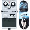 Boss FZ-5 - Dispositivo a pedale fuzz, con cavo jack Keepdrum, 3 m