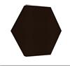 Lenacustica Pannello Fonoassorbente Esagonale per Soffitto e Pareti Quadro acustico per Ristoranti,Locali, Studi. Diametro 50cm (Nero)