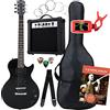 ROCKTILE Set Chitarra Elettrica Rocktile L-Pack Black con Amplificatore, Custodia