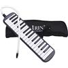 Easnea Melodica a 32 tasti, strumento musicale, pianoforte, con borsa per il trasporto, colore: nero