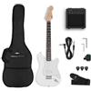 gear4music VISIONSTRING Kids Chitarra elettrica 3/4 con amplificatore per principianti Bianco