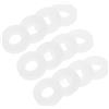 HEATSHAKING Rondelle per Batteria Prestazioni Superiori in Plastica Bianca 100 Pezzi e Suono Pulito Accessori per Rullante per Strumenti a Percussione