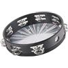Huairdum Timbrel, Clear Sound 10in Hand Drum Bell Jingle in Metallo a Doppia per Matrimoni (Fiore)