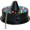 Beamz Motore 18 Luci a LED per Palla da Discoteca a Batteria, Modalità Audio/Automatica, Effetto Luce DJ, Sfera a Specchio in PVC Decorativa