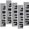 Keyhelm Pannello Fonoassorbente Wave Wood MDF Skyline verniciato RAL 7004 - Pacco da 5 (Grigio segnale)