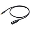 Proel CHLP260LU3 - Cavo Audio con connettori 1x Spina RCA Maschio a 1x Cannon 3P XLR Maschio, da 3mt., Nero