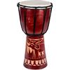 Ciffre Djembe 20 cm per bambini - Tamburo africano in legno con pelle naturale - Strumento a percussione educativo per piccoli musicisti - Modello Elefante