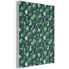 MuchoWow© Quadri Fonoassorbenti 60x80 cm Pannello Fonoassorbente Decorativi Isolamento Acustico Pannelli Acustici Insonorizzazione Stanza Insonorizzanti Verde - Lucido - Ciottoli