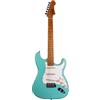 Jet Guitars JS300 SFG Strat Chitarra, corpo in tiglio massiccio, manico in acero tostato a 22 tasti, pickup in ceramica, tremolo tradizionale