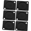 DECORNIJIA 6 Pezzi Pannelli di Copertura in Zinco per Connettori Xlr, Protezione per Connettori Audio e Speaker, per Montaggio su Rack Audio
