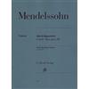 G. Henle Verlag Felix Mendelssohn: String Quartet In F Minor Op. post. 80 (Parts). For Quartetto di archi