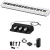 MusicalStore2005 HomeSet per Casio PX-S1100 (Casio PX-S1100 White con Pedaliera SP-34)