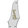 TVITASTIC Per Gibson Firebird - Battipenna per chitarra con logo Truss Rod Cover (3 strati bianchi)
