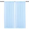Hiseng Moderno Tende per Interni Voile in Chiffon, 2 Pannelli per Camera da Letto Soggiorno Salotto Semitrasparenti per Elegante Finestre di Casa (Blu Chiaro,1.5x2.15M(5x7FT))