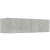 vidaXL Mobile TV Grigio Cemento 120x30x30 cm in Truciolato