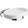 METAFORM Porta sapone in ceramica e metallo fissaggio a parete mod. Louise