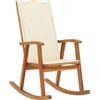 vidaXL 3064181 Rocking Chair with Cushions Solid Acacia Wood (311844+43181)