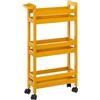 5 five simply smart 5five - carrello a 3 livelli su ruote colorama giallo senape