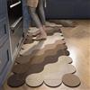 Hixingo Tappeto Cucina in Diatomite, Stile retrò Passatoia Cucina Antiscivolo Lavabile Tappeti da Cucina, 1 Pezzo Tappeto da Cucina Tappeto da Bagno Tappetino per Doccia (50x80cm,Marrone)
